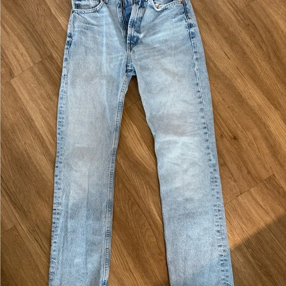 Zara Faded Blue Denim Pants - Picture 3 of 4